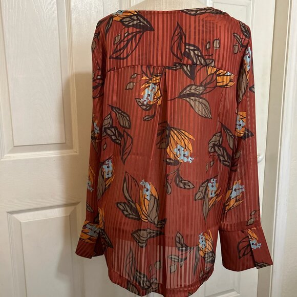 G Giuliana Button-Front 3 for $25 avail, blk, rust green - Picture 4 of 5